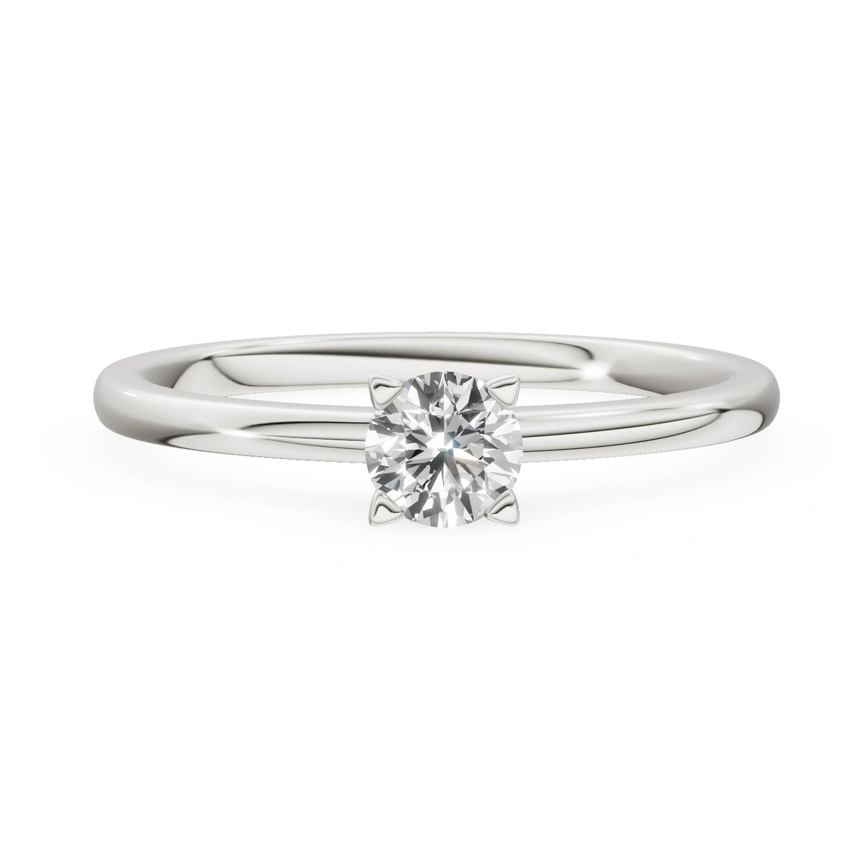 Gremari Seven Grace zásnubný prsteň z bieleho zlata s 0,30 ct lab-grown diamantom – Round/Brilliant
