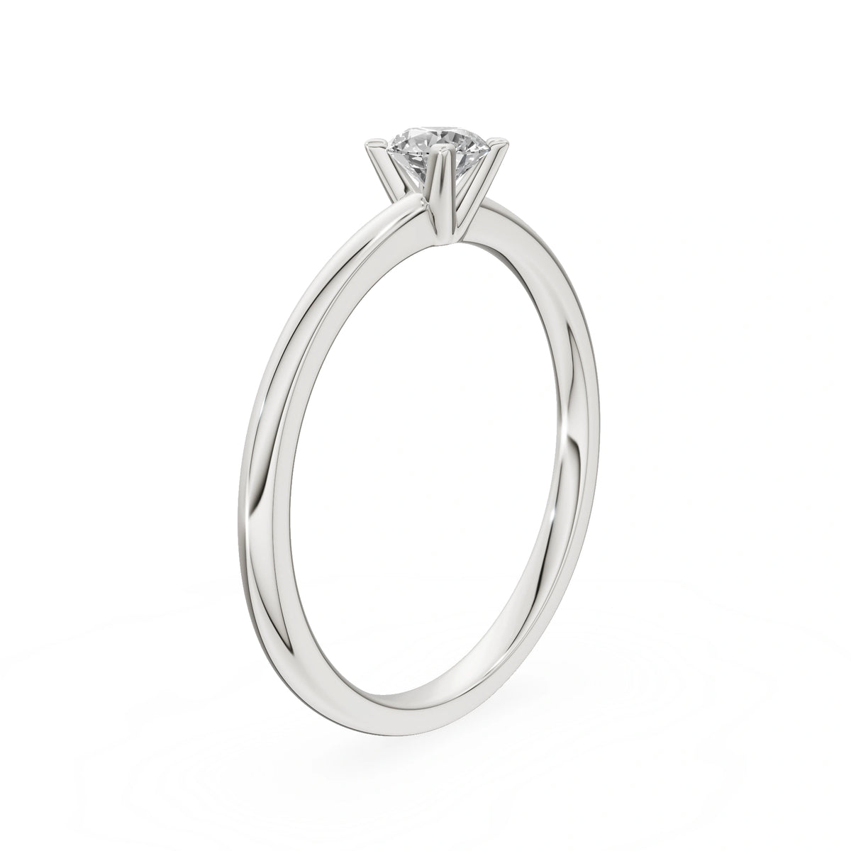 Gremari Seven Grace zásnubný prsteň z bieleho zlata s 0,30 ct lab-grown diamantom – Round/Brilliant