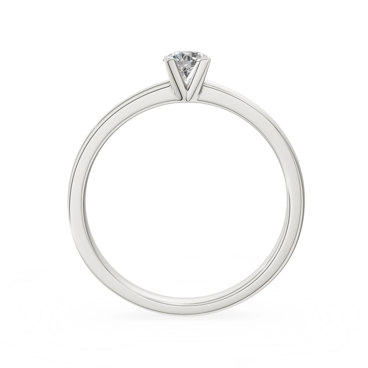Gremari Seven Grace zásnubný prsteň z bieleho zlata s 0,30 ct lab-grown diamantom – Round/Brilliant