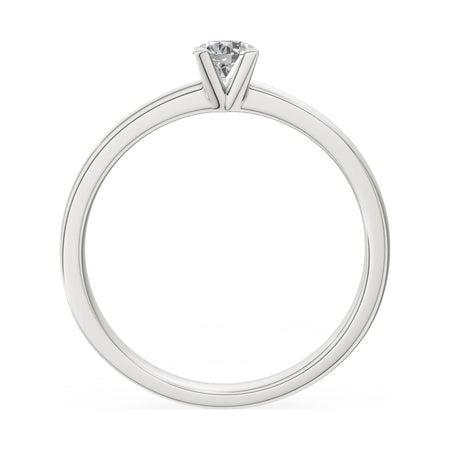 GREMARI Seven Grace round-cut lab-grown diamond engagement ring in 14K white gold, 0.30 ct