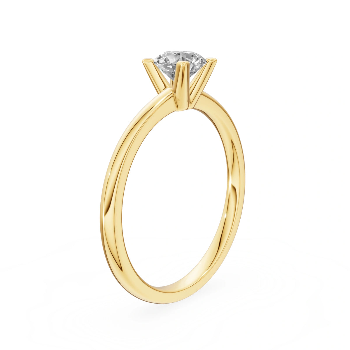 Gremari Seven Grace Verlobungsring aus Gelbgold mit 0,50 ct Labordiamant – Round/Brilliant