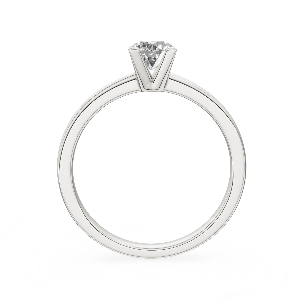 Gremari Seven Grace zásnubný prsteň z bieleho zlata s 0,50 ct prírodným diamantom – Round/Brilliant