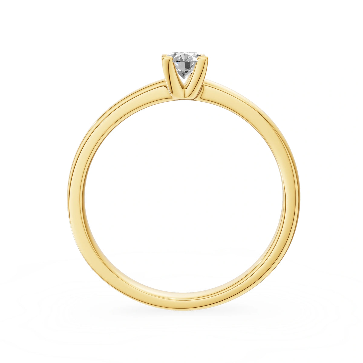 Gremari Seven Grace Verlobungsring aus Gelbgold mit 0,50 ct Naturdiamant – Oval