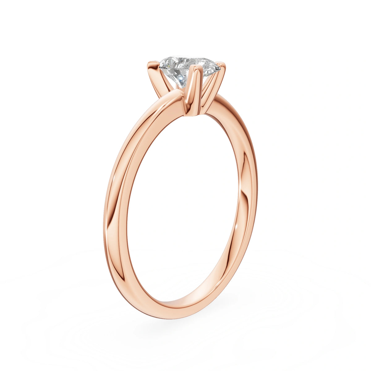 Rose Gold 14K (585) Engagement Ring - Gremari Seven Grace with 0,50ct Lab Grown Diamond, Pear Cut