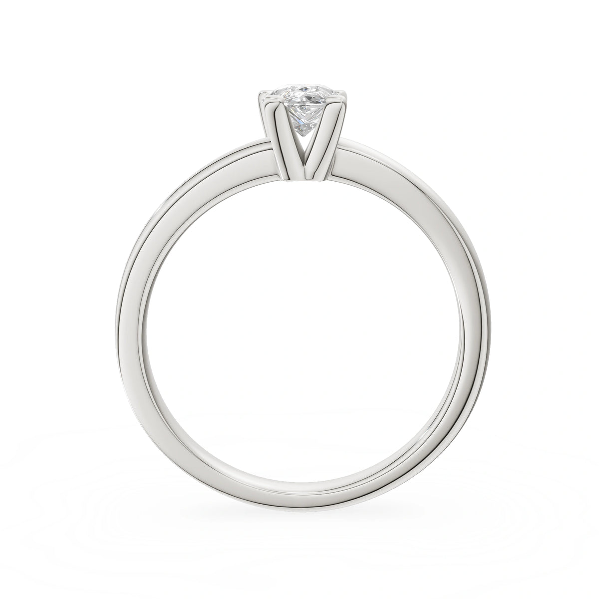 White Gold 14K (585) Engagement Ring - Gremari Seven Grace with 0,50ct Lab Grown Diamond, Pear Cut