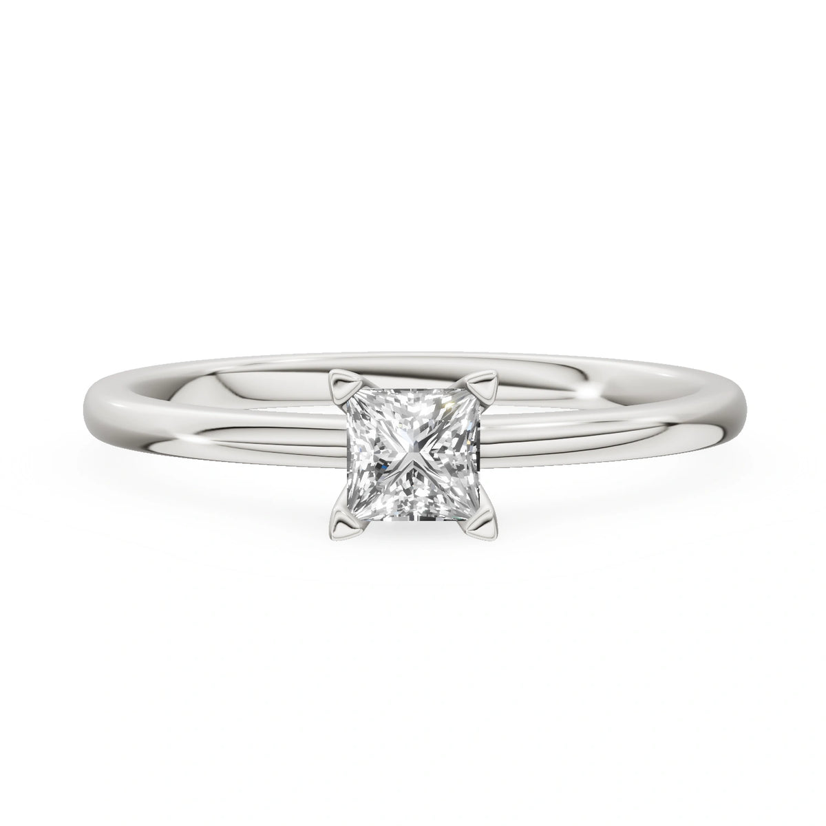 Gremari Seven Grace Verlobungsring aus Weißgold mit 0,30 ct Labordiamant – Princess