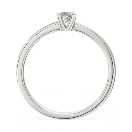 GREMARI Seven Grace princess-cut lab-grown diamond engagement ring in 14K white gold, 0.15 ct