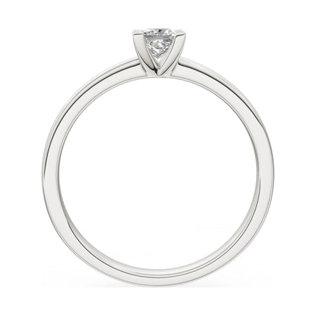 GREMARI Seven Grace princess-cut lab-grown diamond engagement ring in 14K white gold, 0.30 ct