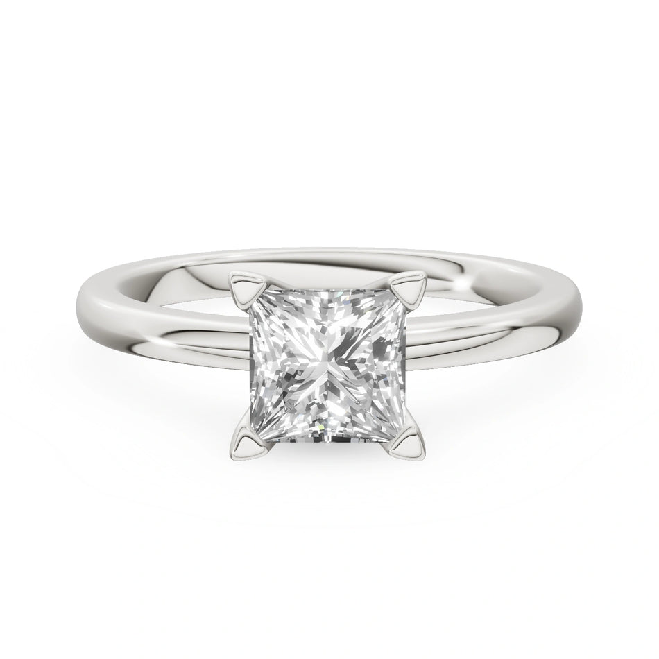 Gremari Seven Grace zásnubní prsten z bílého zlata s 1,00 ct přírodním diamantem – Princess