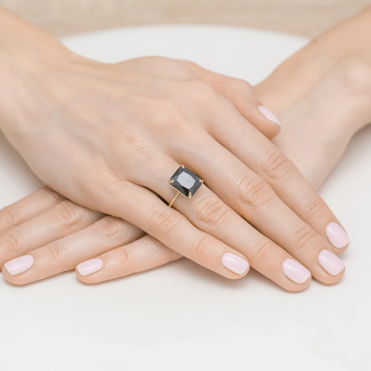 bague en argent plaqué or avec zirconium jp016-925-czz