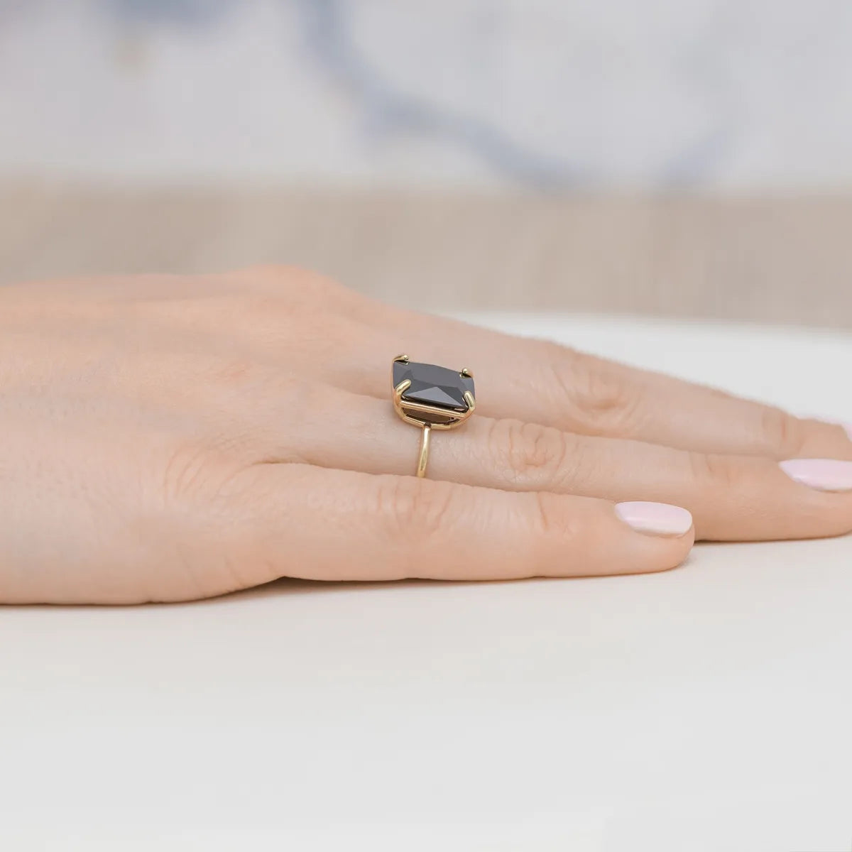 bague en argent plaqué or avec zirconium jp016-925-czz