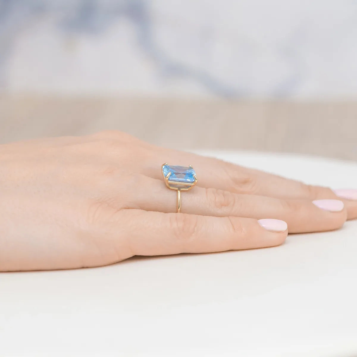 bague en argent plaqué or avec zirconium jp016-925-nz