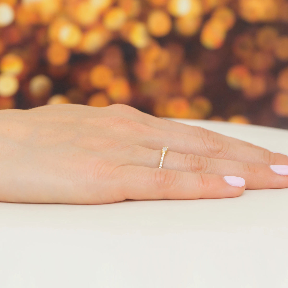 bague en argent plaqué or avec zirconium jp061-925-bz