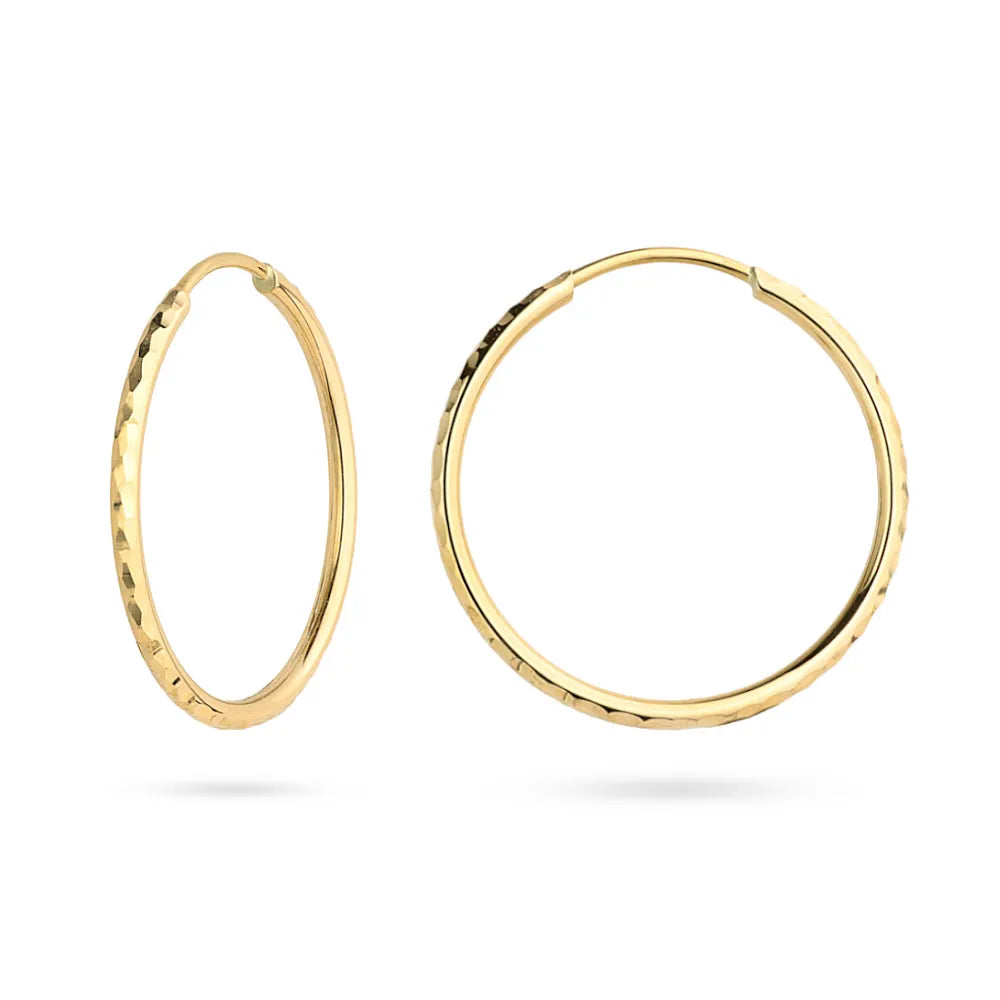 goldene Kreolen-Ohrringe Kreise K GW 212 585
