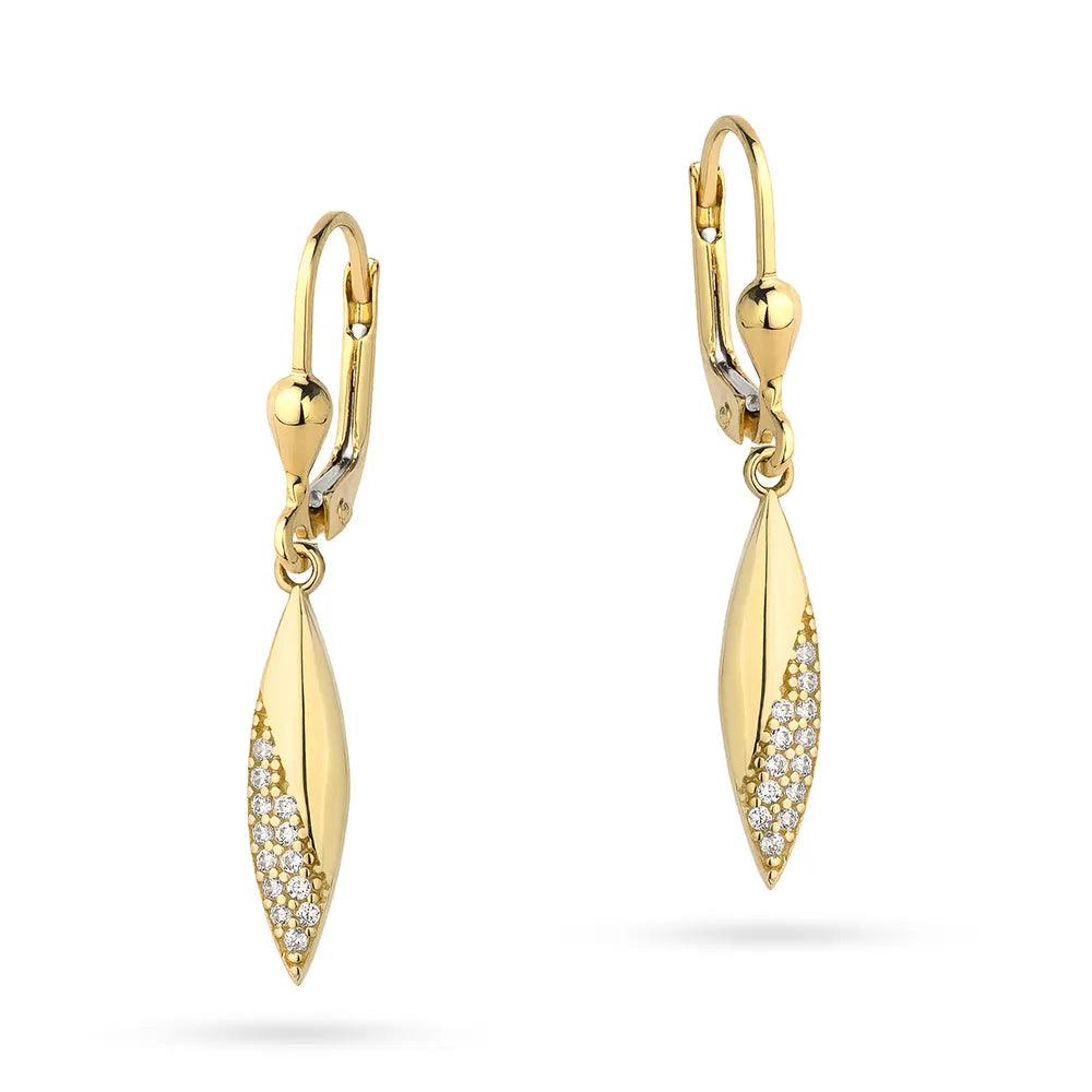 gold-earrings-with-english-clasp-with-zirconia-teardrops-k-gw-366-585