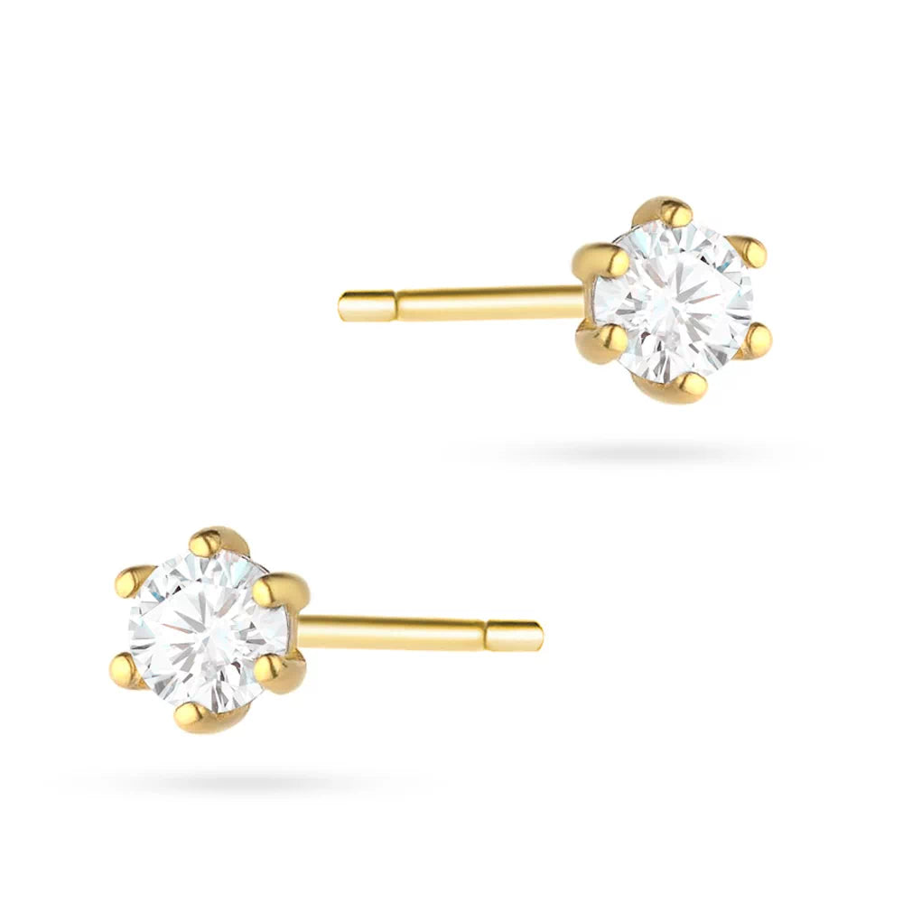 Ohrstecker aus Gold mit Zirkonia K-GW-594 14 Karat 585