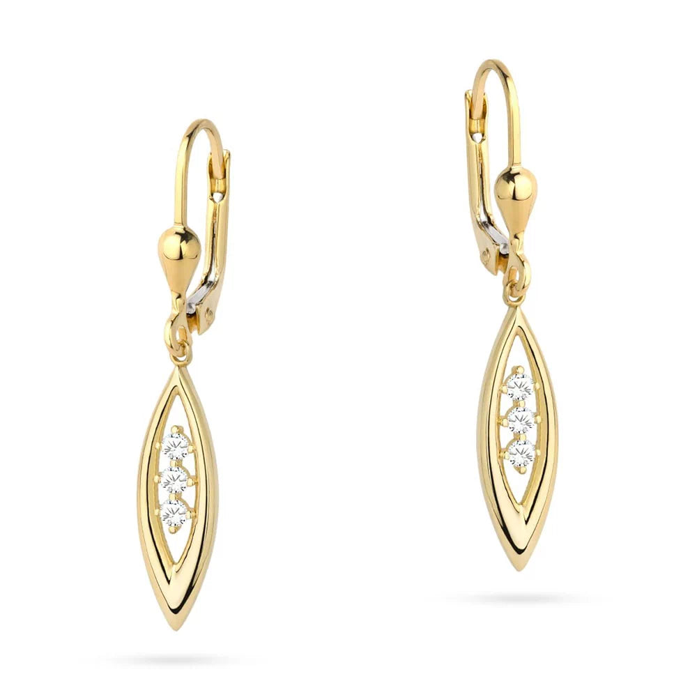 gold-earrings-with-english-clasp-with-zirconia-teardrops-k-gw-602-585