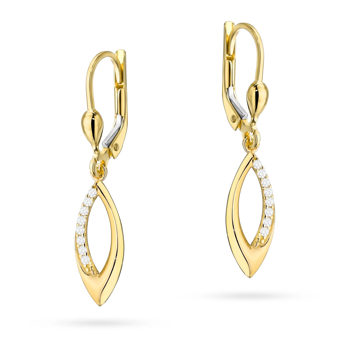 gold-earrings-with-english-clasp-with-zirconia-teardrops-k-gw-744-585