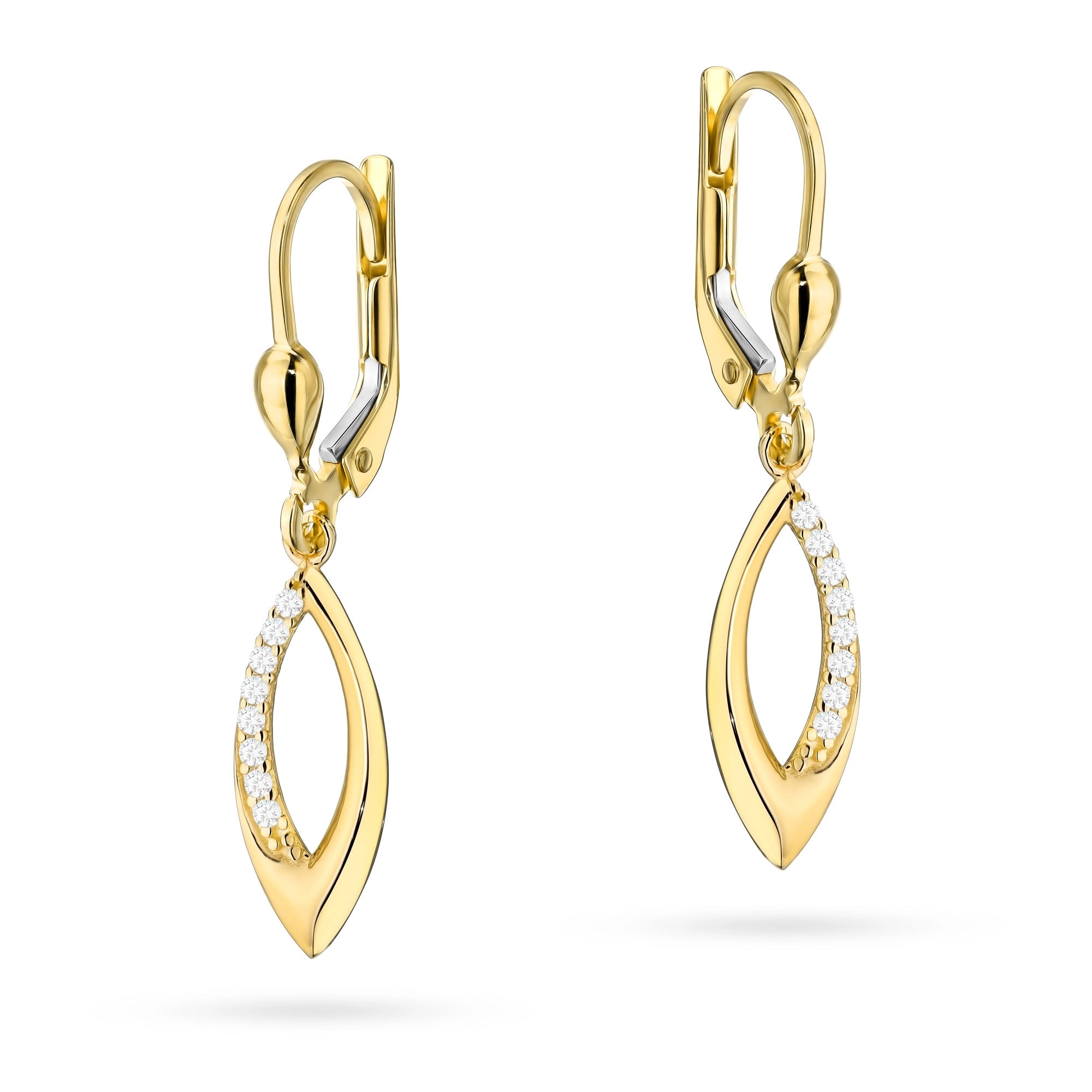 gold-earrings-with-english-clasp-with-zirconia-teardrops-k-gw-744-585