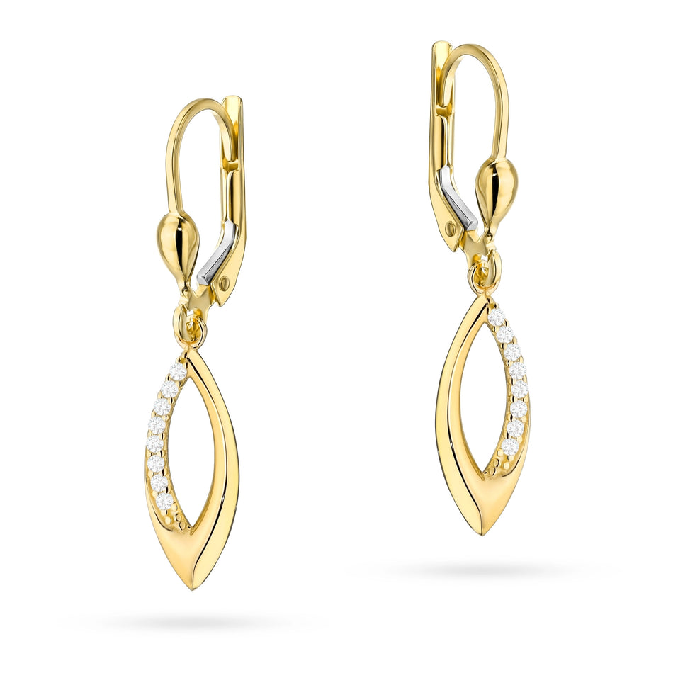 gold-earrings-with-english-clasp-with-zirconia-teardrops-k-gw-744-585