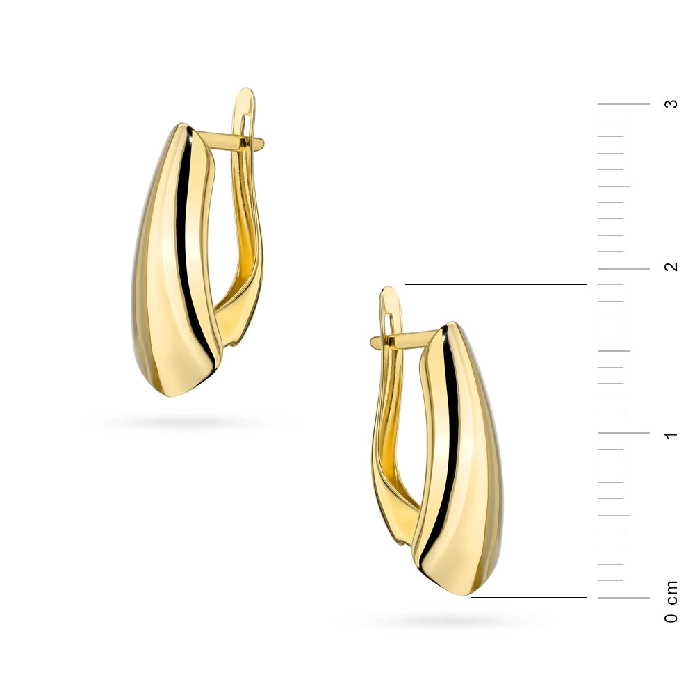 zlaté náušnice s anglickým zapínáním k-gw-829-585