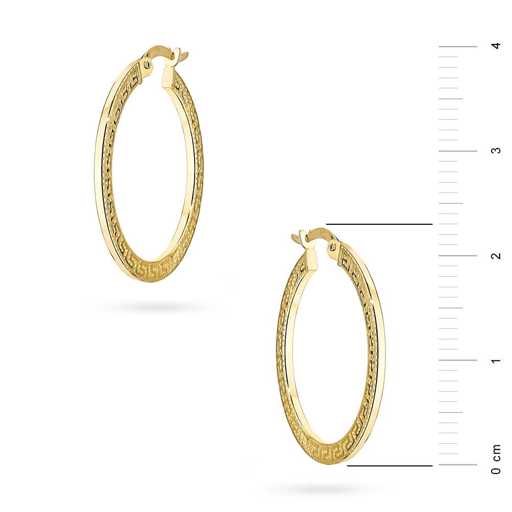boucles d'oreilles à fermoir anglais en or k-gw-948-14k-585