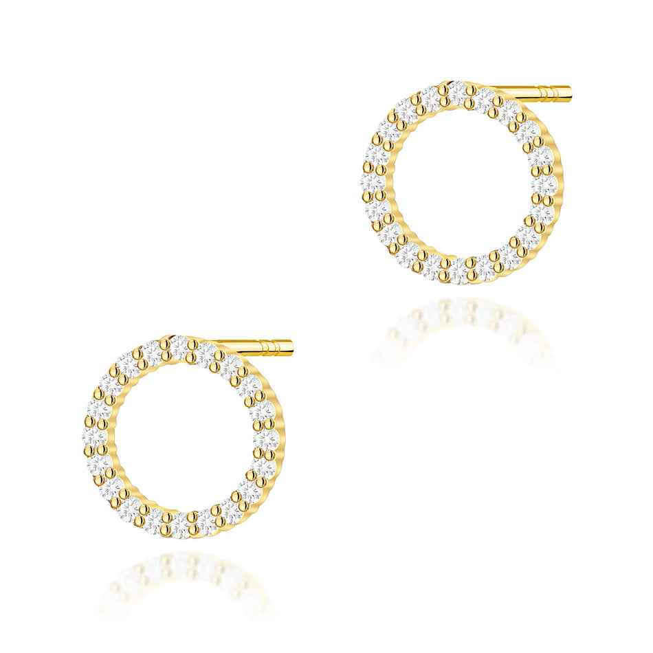 Boucles d'oreilles en or avec diamants