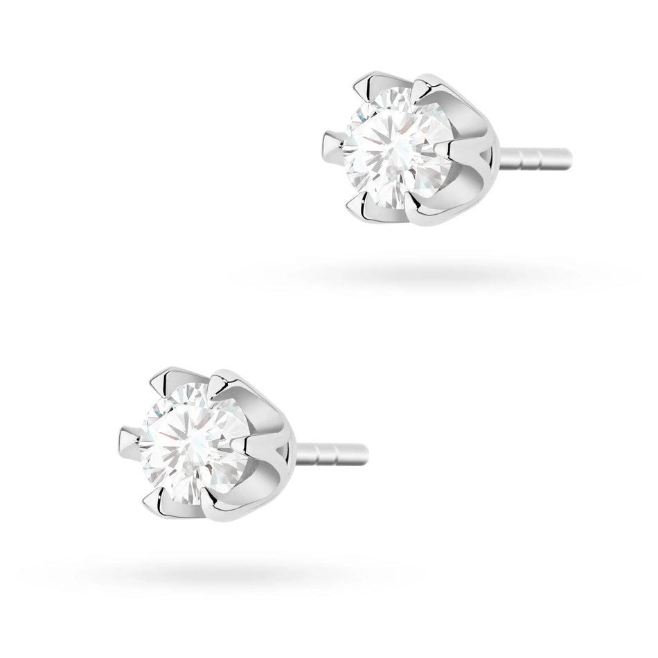 Zlaté náušnice s diamantmi 0,30 ct