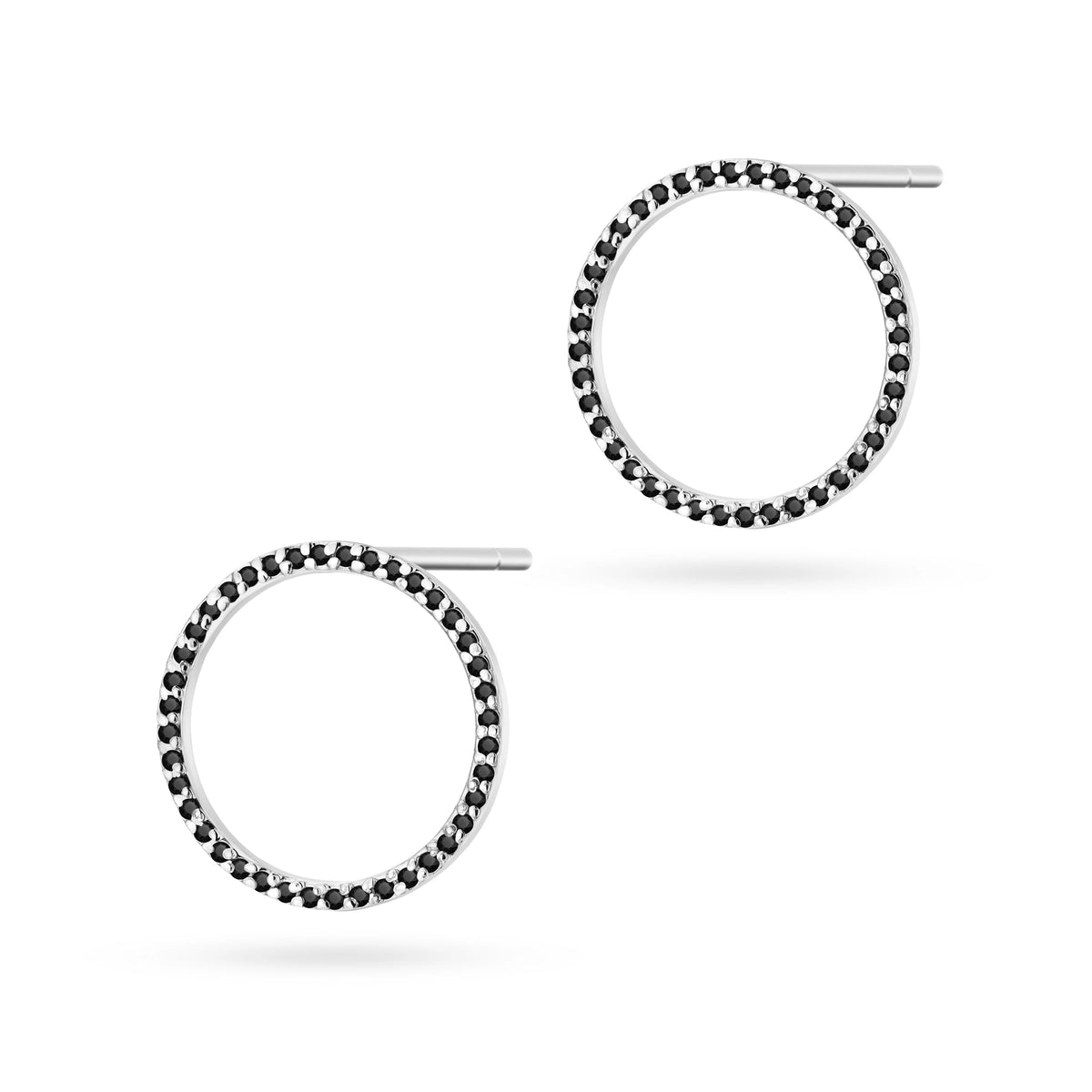 zlaté náušnice s 0,40 ct černými diamanty k0442-dib-01