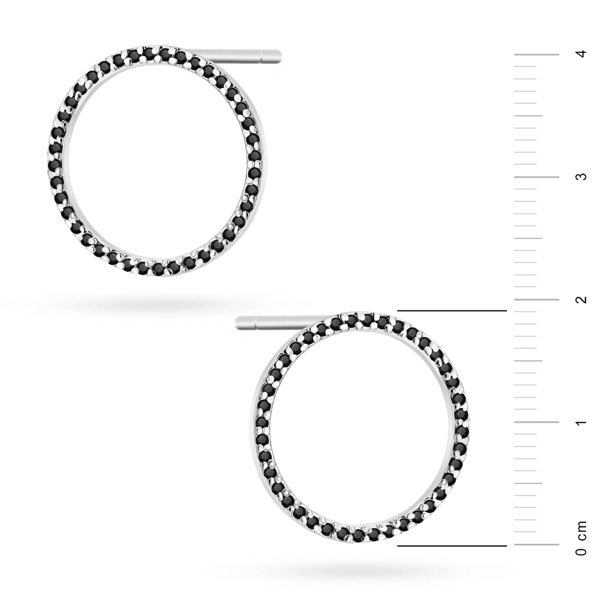 zlaté náušnice s 0,40 ct černými diamanty k0442-dib-01