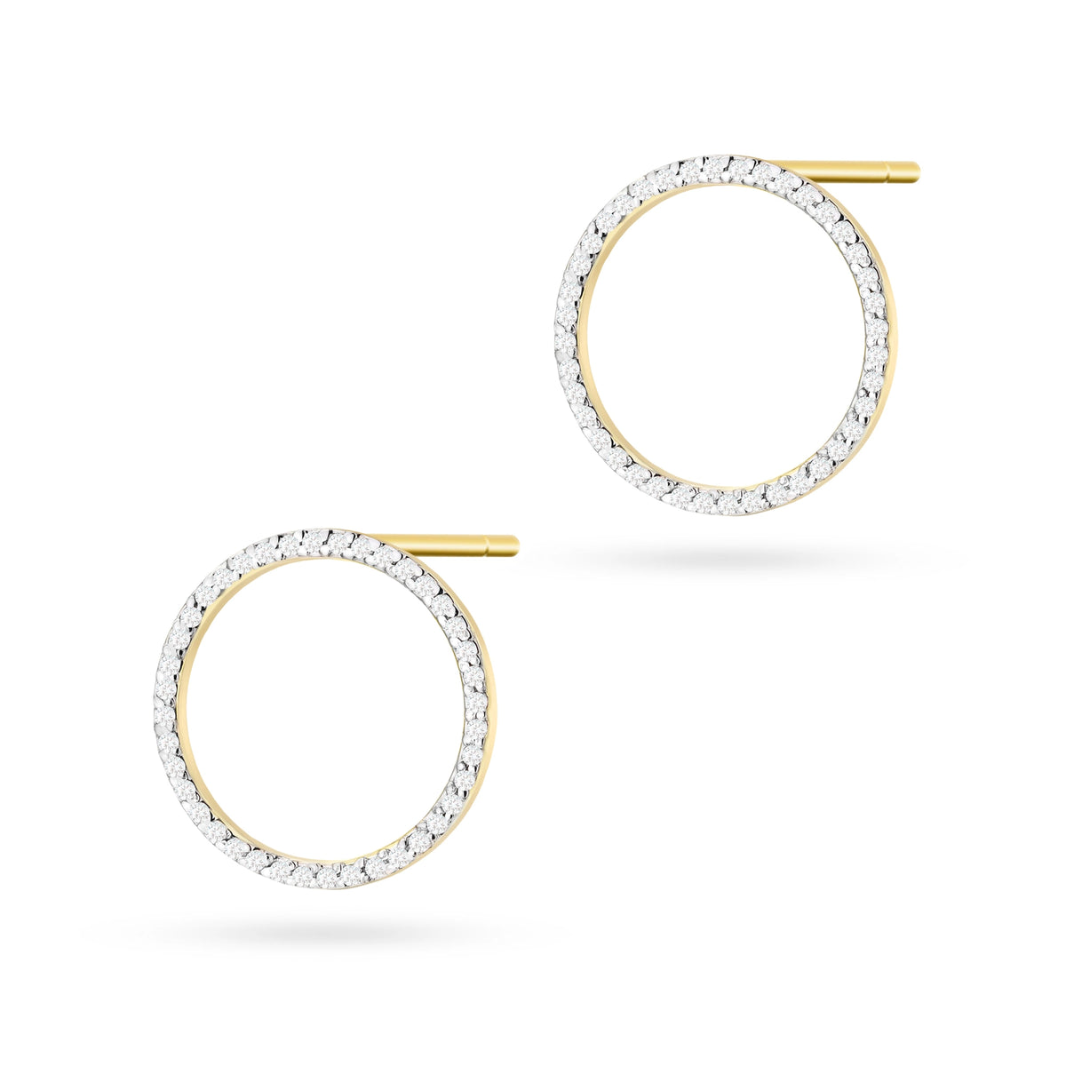 zlaté náušnice s diamanty 0,40 ct k0442-diw-01