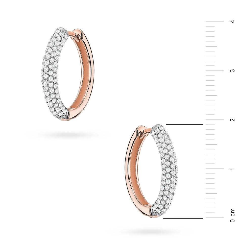 Zlaté náušnice s diamanty 0,83 ct