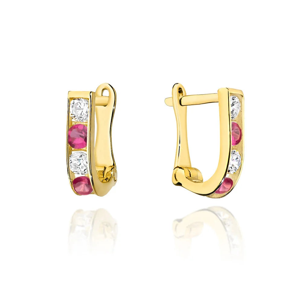 children-s-gold-english-clasp-earrings-with-zirconia-k054-333