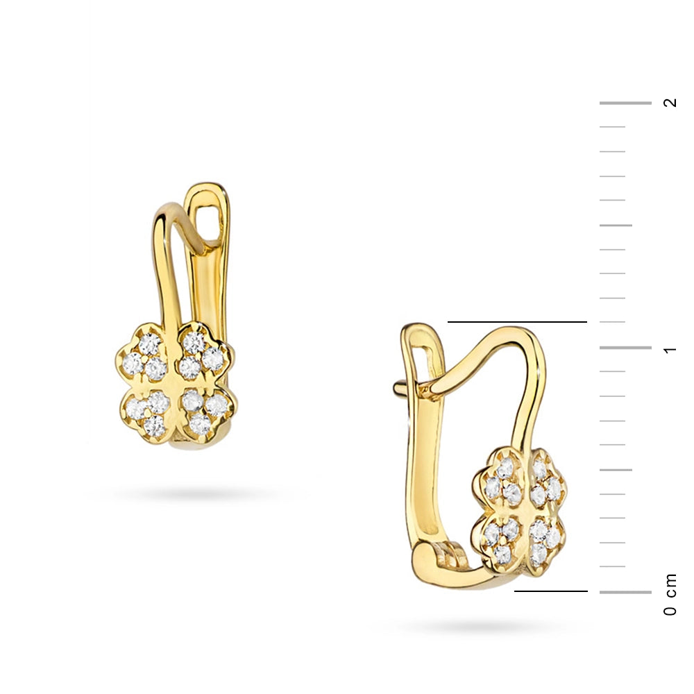 gold-english-clasp-earrings-with-zirconia-lucky-k082-14k-585