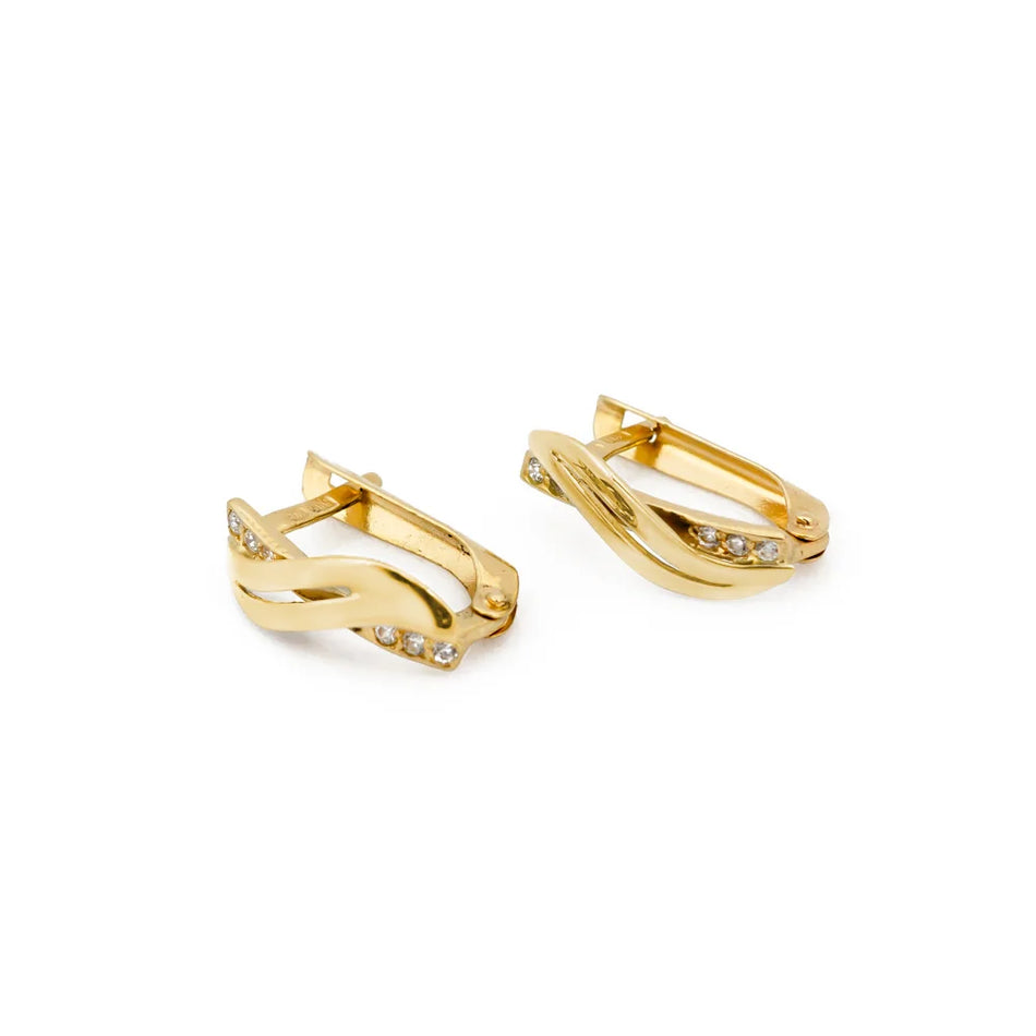 gold-english-clasp-earrings-with-zirconia-k100-14k-585