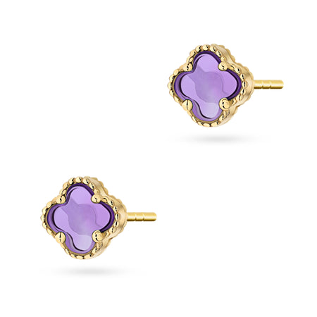 gold-stud-earrings-with-mother-of-pearl-lucky-k105-14k-585-f