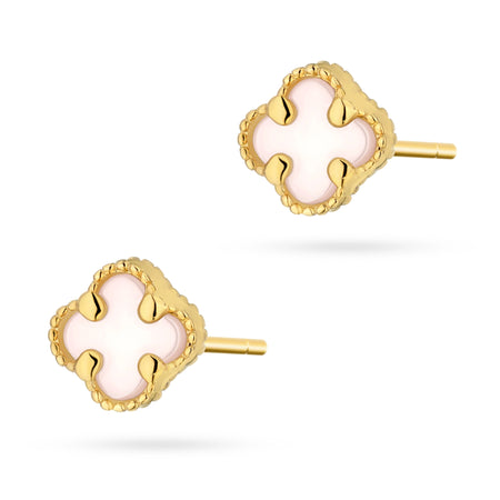 white-lucky-clover-stud-gold-earrings-k1302-585-b