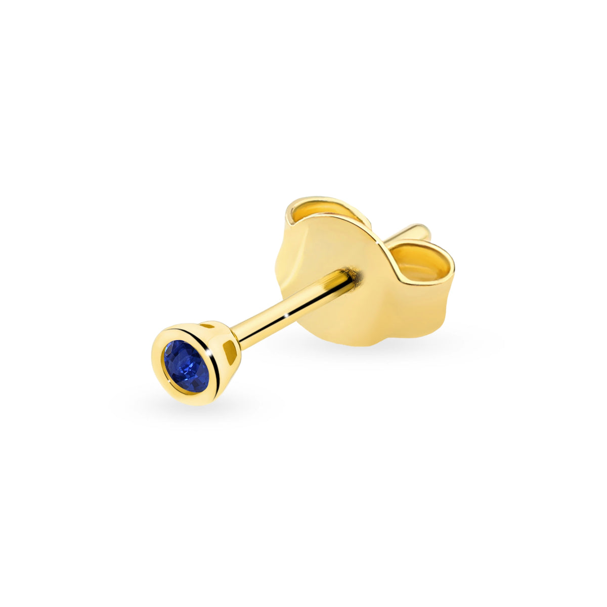 Goldstecker-Ohrringe mit Zirkonia k1333 14K 585 G Solo