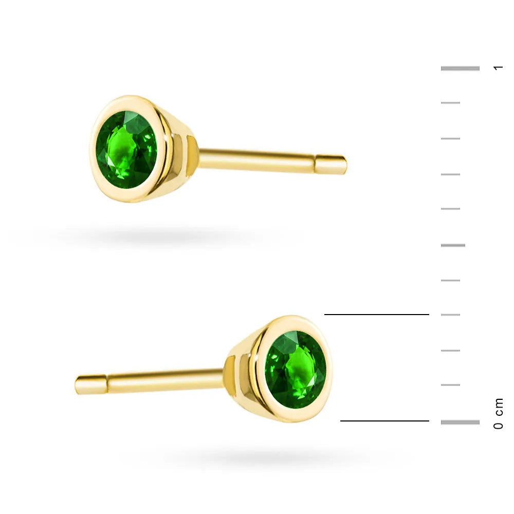 gold-stud-earrings-with-zirconia-k1333-14k-585-z