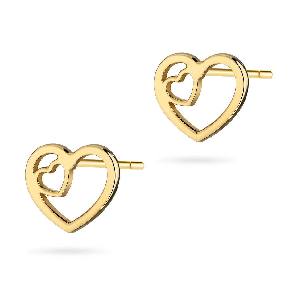 Gold-plated Silver Stud Earrings