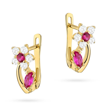 children-s-gold-english-clasp-earrings-with-zirconia-k1508-14k-585