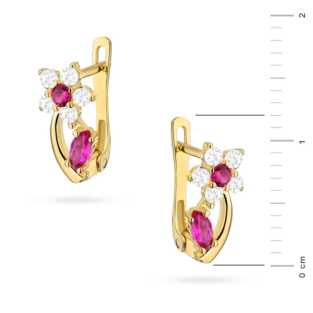 boucles-d-oreilles-en-or-pour-enfants-avec-fermoir-anglais-et-zirconia-k1508-14k-585