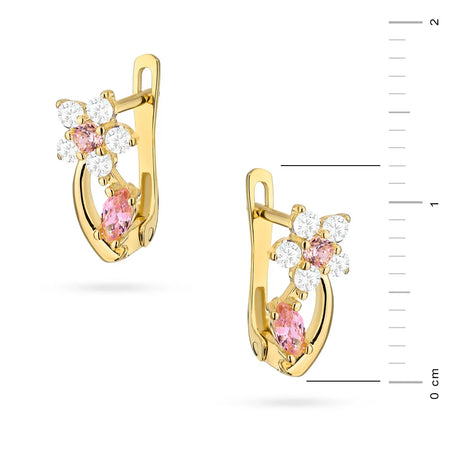 children-s-gold-english-clasp-earrings-with-zirconia-k1508-14k-585