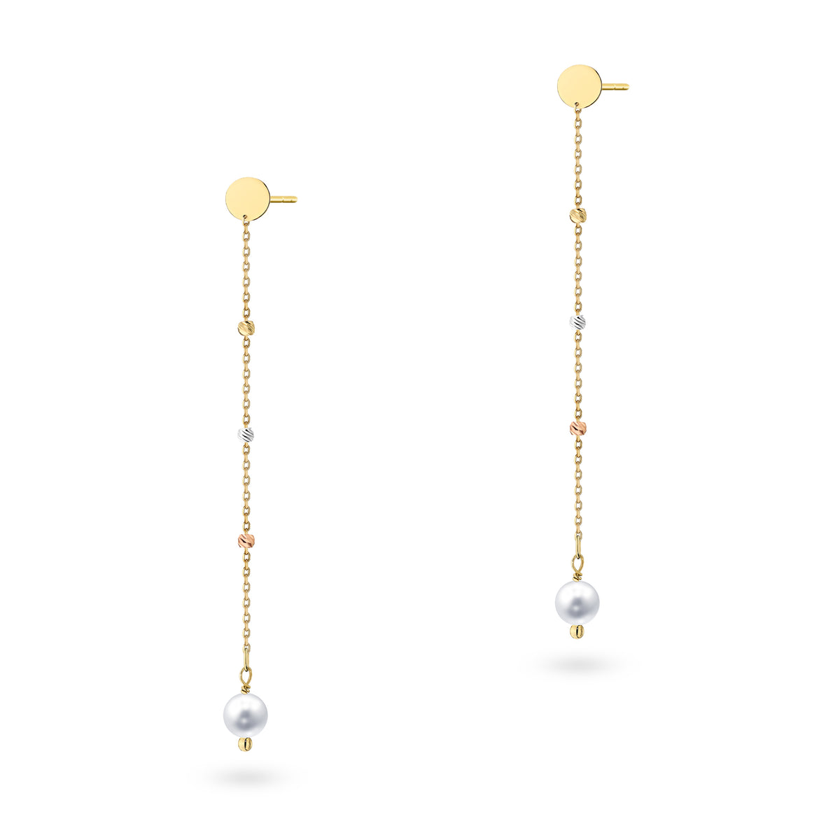 two-color-gold-stud-earrings-with-synthetic-pearl-beads-k1953-14k-585-b