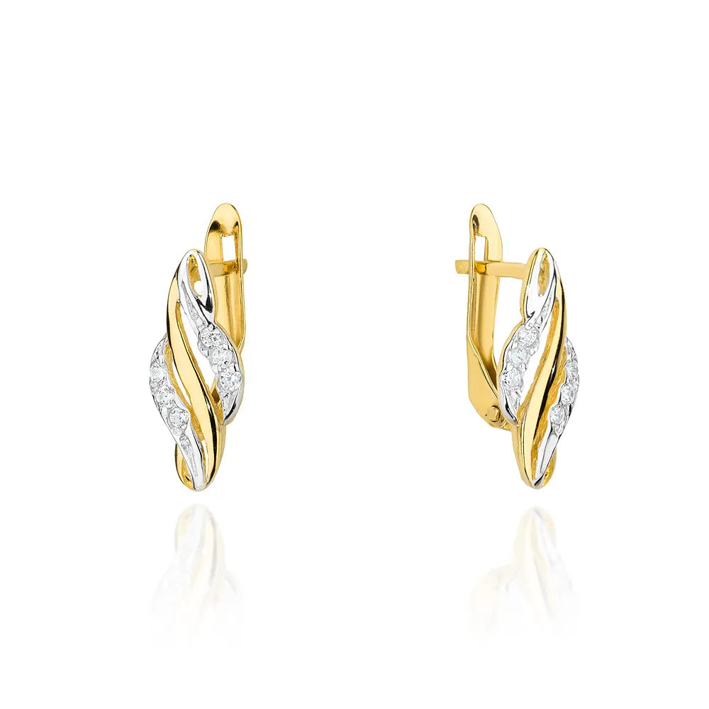 two-color-gold-english-clasp-earrings-with-zirconia-k350-333
