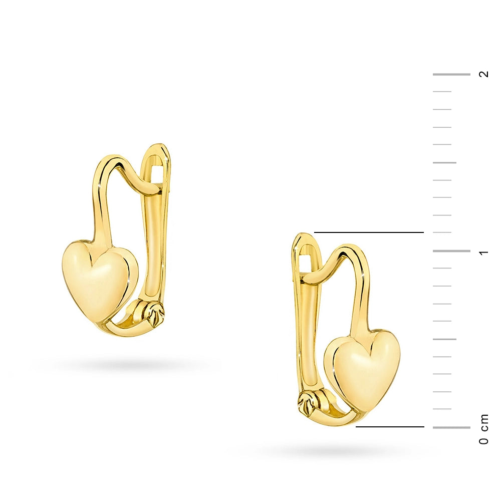 Kinder-Gold-Ohrringe mit englischem Verschluss K398 333