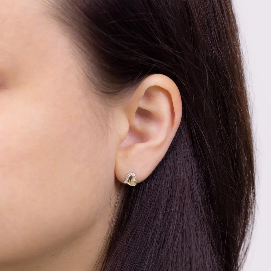 gold-stud-earrings-with-zirconia-k461-333