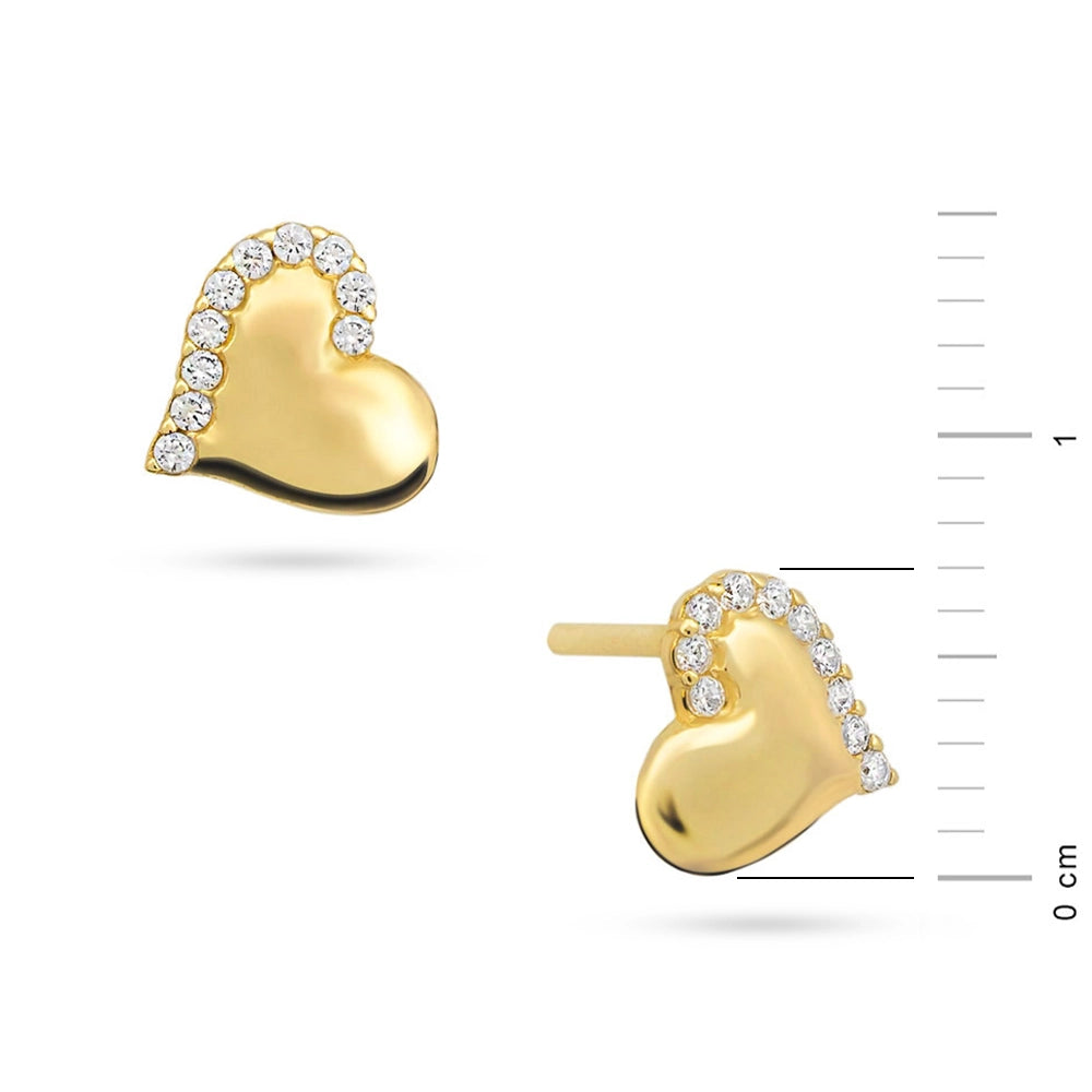 gold-stud-earrings-with-zirconia-k461-333