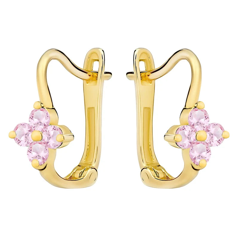 children-s-gold-english-clasp-earrings-with-zirconia-k478-333