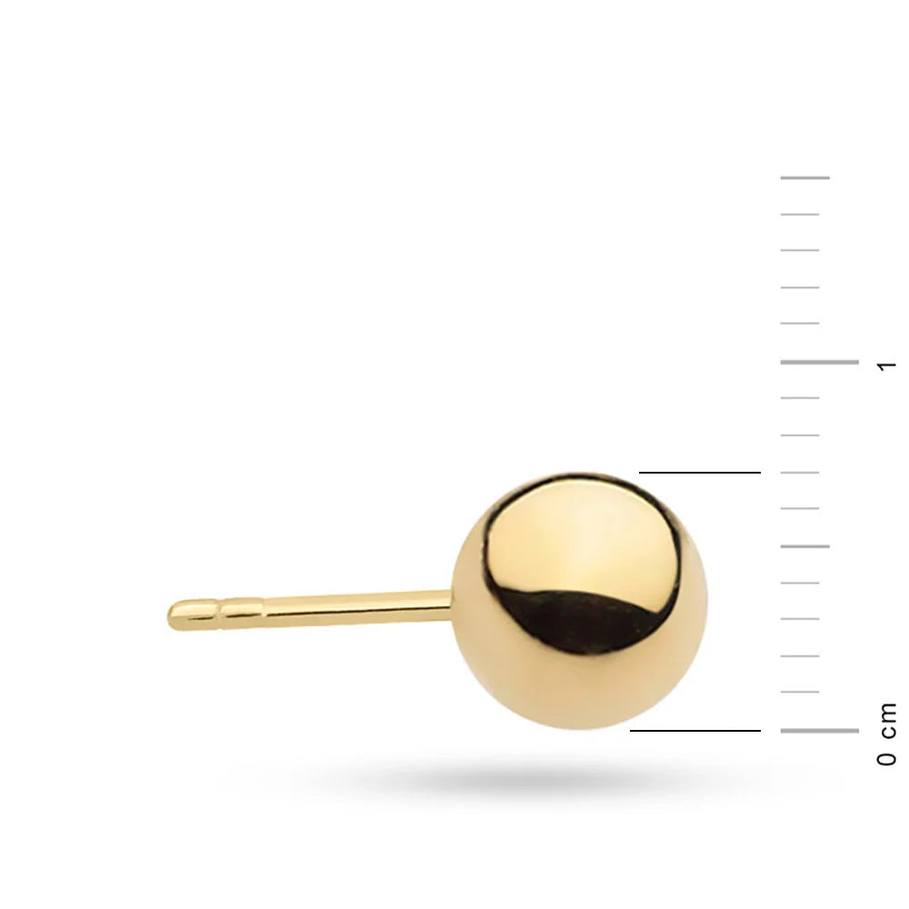 náušnice so zlatými puzetami 3 mm k804 333